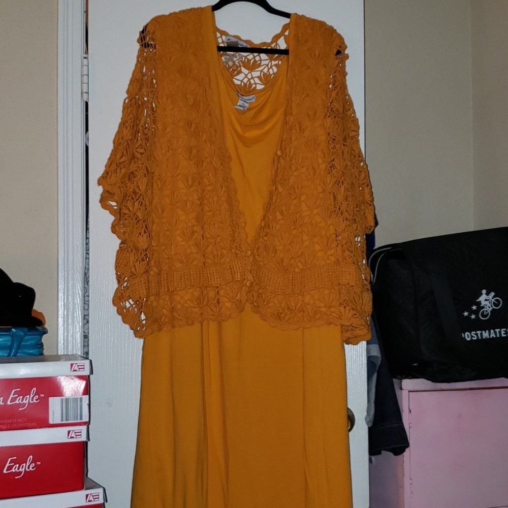 Dress with a shrug